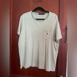 Ralph Lauren Mint Green Striped Tee